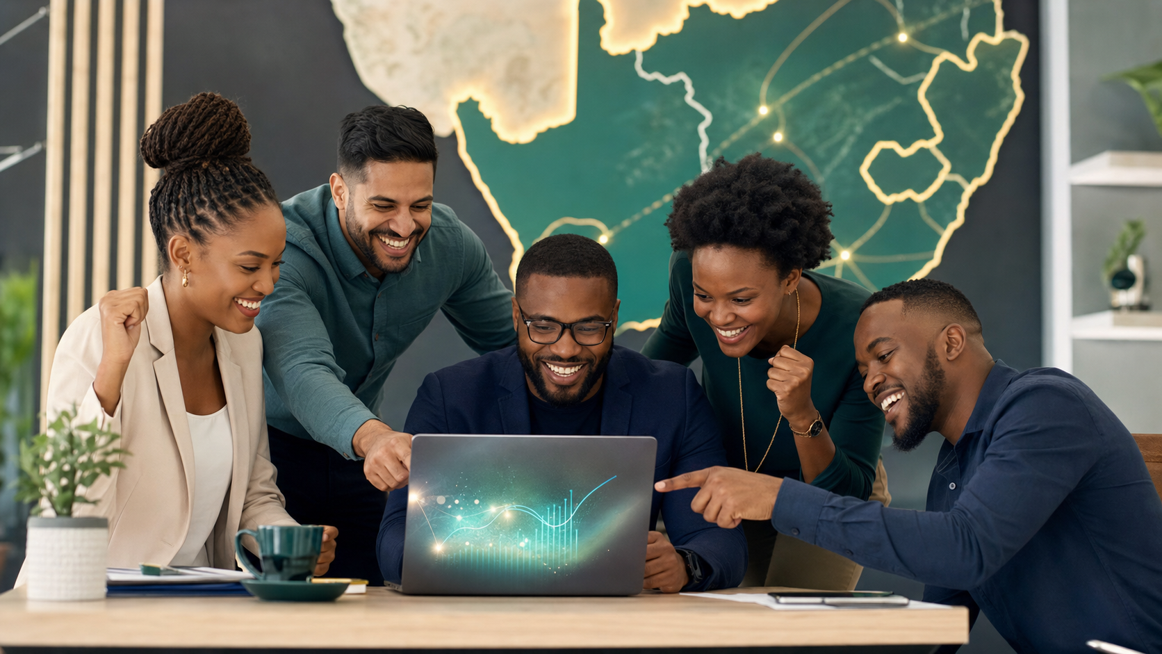 South African web launch and growth